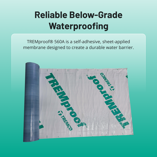 Tremco® Tremproof 560A peel n stick membrane