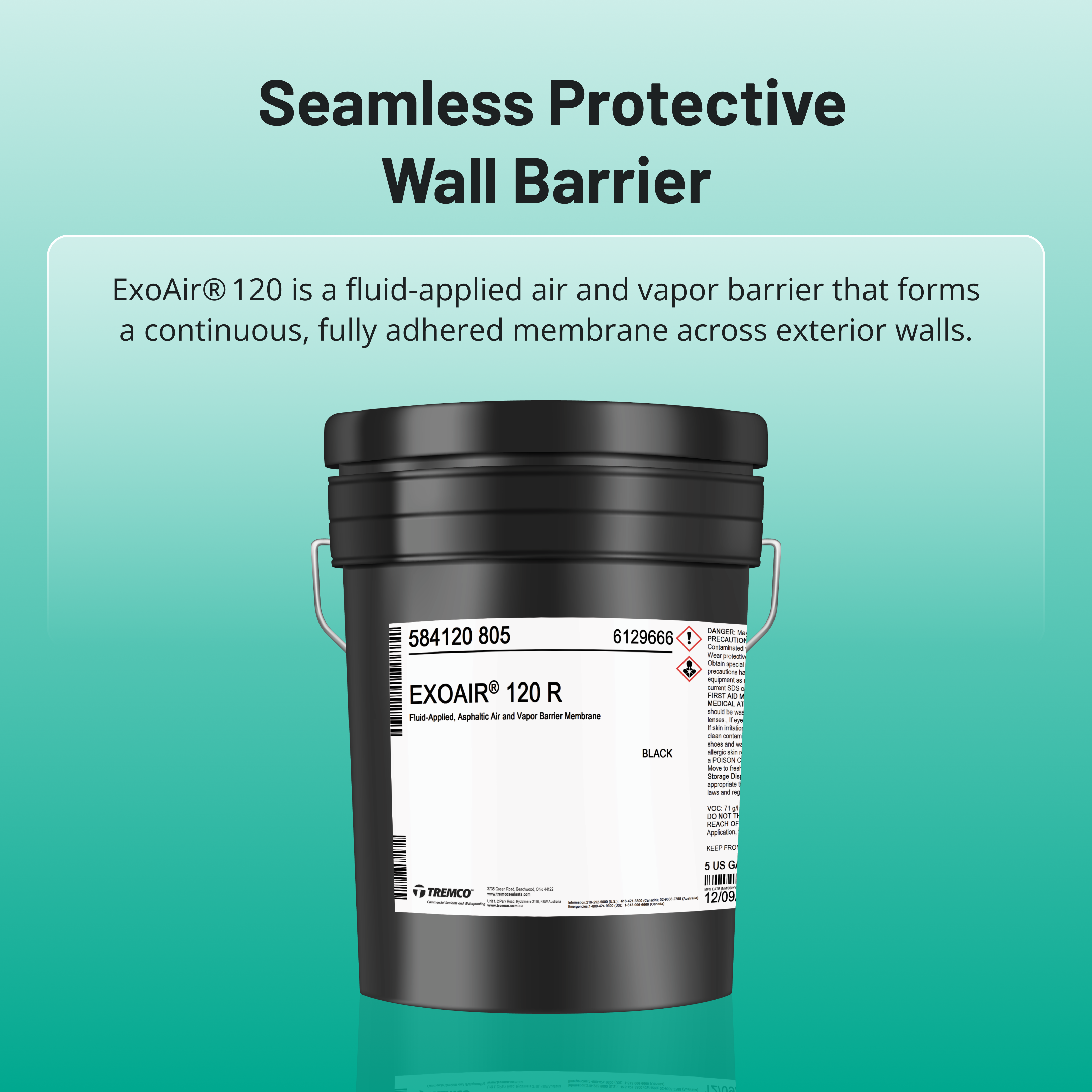 Tremco® EXOAIR 120-R 5 GAL PAIL